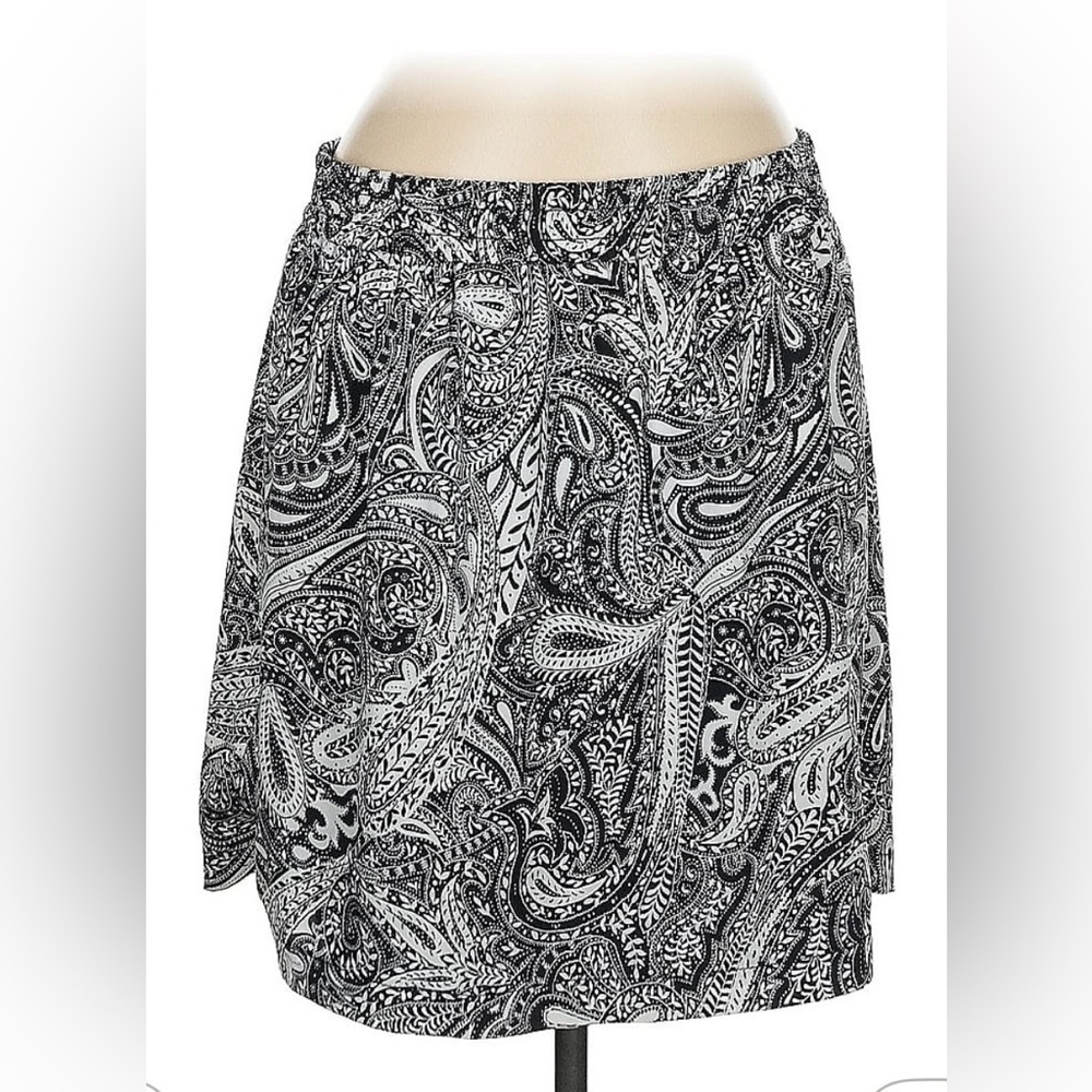 Black & White Paisley Skirt by Ann Taylor Loft.  Medium